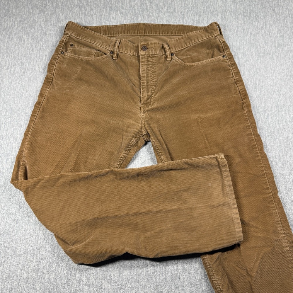 Levis 559 Relaxed Straight Corduroy Pants Mens 38x32 Brown Casual Chino 5-Pocket